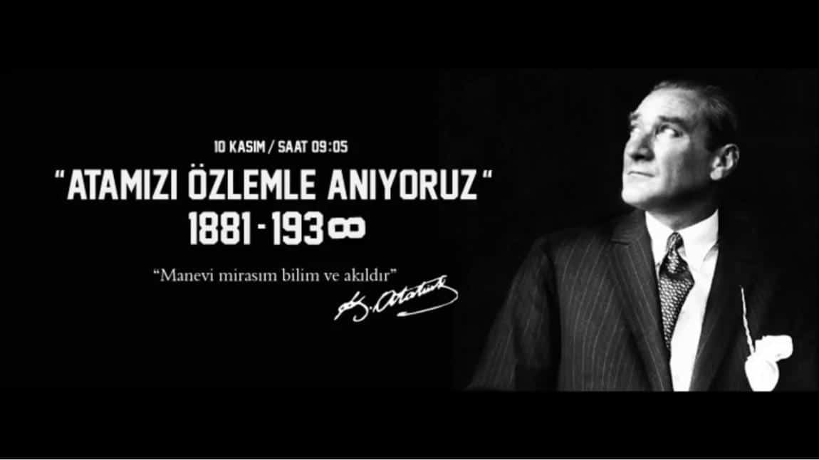 ATATÜRK'ÜN EBEDİYETE İRTİHALİNİN  86. YIL DÖNÜMÜ ANMA PROGRAMI